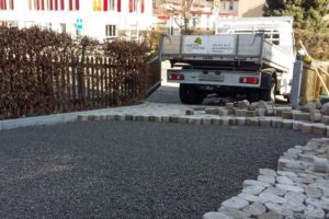 Anfang eine neuen Parkplatz